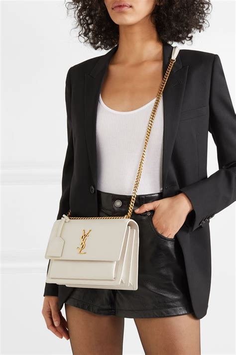 white silver ysl bag|ysl shoulder bag sale.